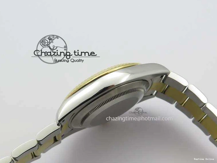 0213 AllSeason DateJust II 116333 SS YG 41mm EW Best Edition Black Dial Gold Roman Markers On SS Bracelet A 3826